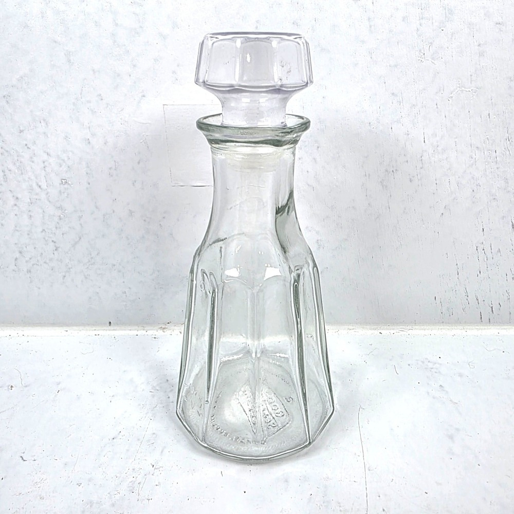 Vintage Good Seasons Glass Olive Oil‎ Dressing Decanter With Stopper 7.5"